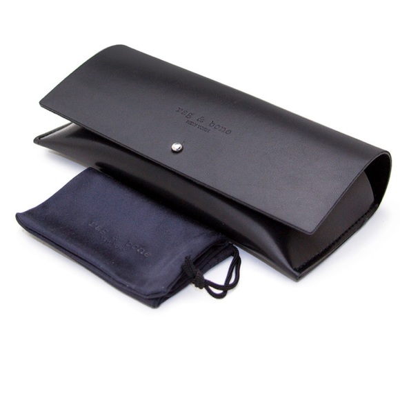 NEW🕶️RAG and BONE 59mm Round Metal Aviator Sunglasses Gold and Black - Picture 6 of 10